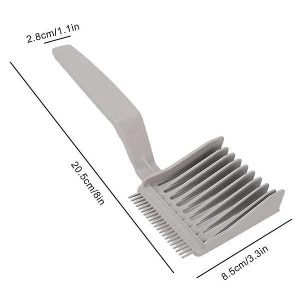Fade Combs Barber Combs Ergonomisk krökt positionering Kam Barber positioneringsverktyg 8x 3,3x 1,1 tum Ergonomisk krökt positionering