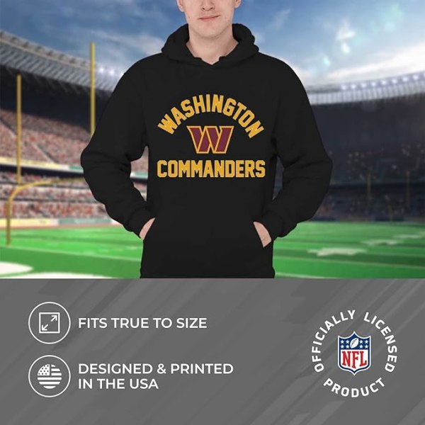 Team Fan Apparel NFL Adult Game Day -huppari - polyesterivillapuuvillasekoitus - Pidä lämpimänä ja edustaa joukkueesi tyyliä style 2 3XL