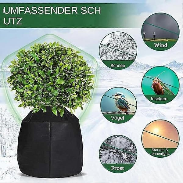 Termisk pottebeskyttelse til planter, 45 x 50 cm vinterbeskyttelsesovertræk til planter, vinterbeskyttelse til potteplanter, frostbeskyttelse til planter, plantebeskyttelse 3pcs