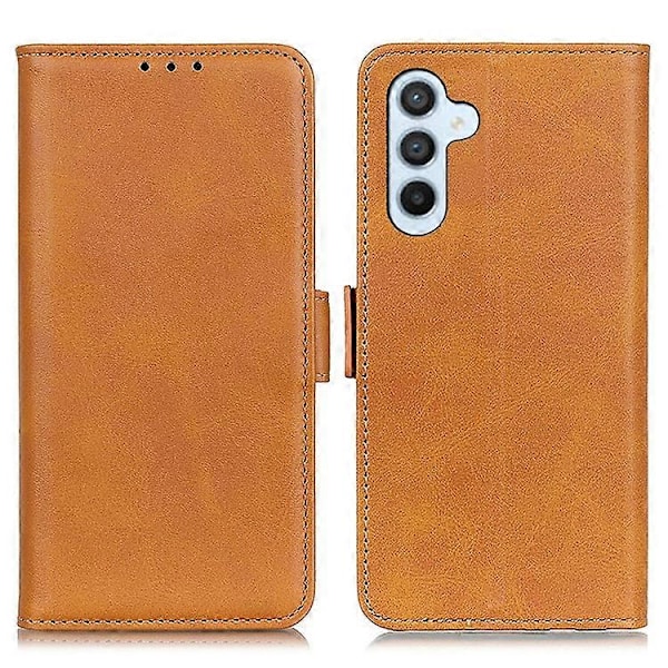 Yhteensopiva Samsung Galaxy A15 4G -kotelon kanssa, täysi suoja, nahkalompakko, jalustallinen puhelinkotelo Yellow