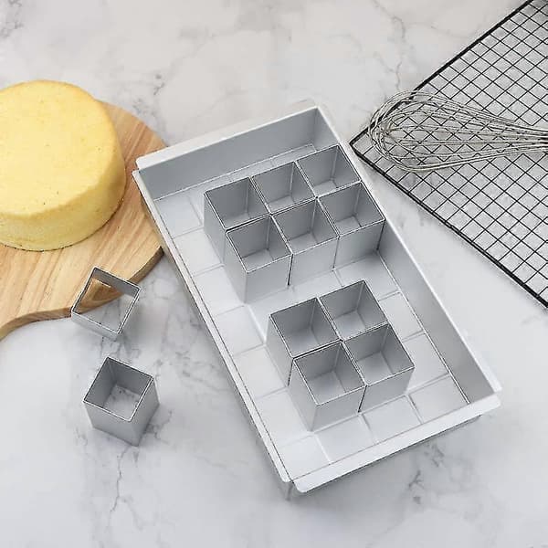 Kakeform, rektangulær justerbar tall- og bokstavkakeform, aluminium tallkakeform for bursdag, bryllupsdag - ZZY