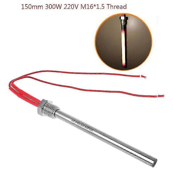 350W 220V Tændingstænder Gløderør Træpilleovn 10*140/150/170mm M16*1.5 Gevind Pejs Grill