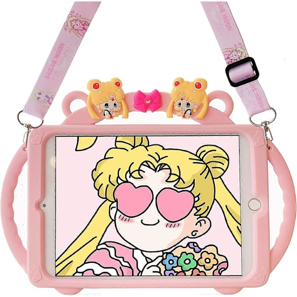 Fodral för iPad Air (3:e generationen) 10,5\" 2019 / iPad Pro 10,5\" 2017 Fodral - Sött Tecknat Sailor Moon Kreativt Fodral för Barn Mjukt Silikon Stötsäkert Skydd med