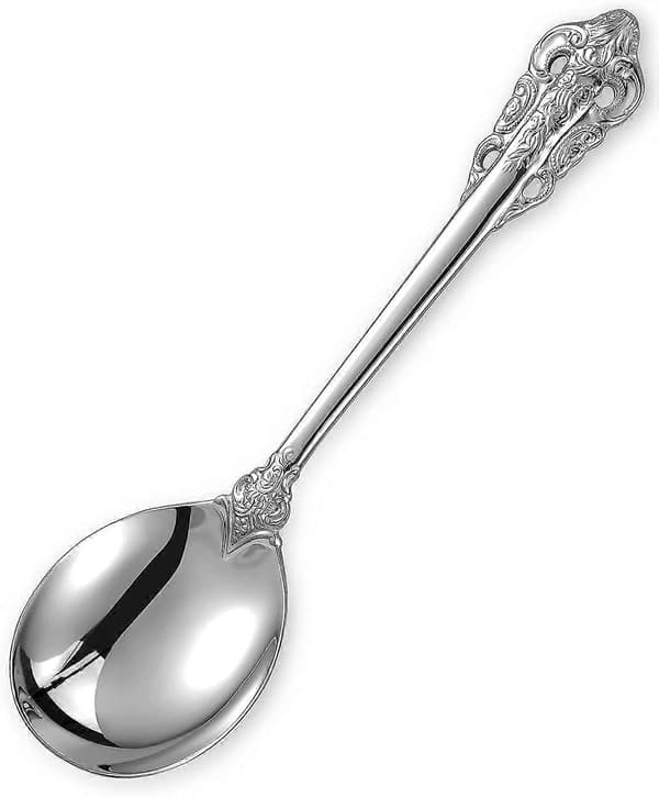 Flot Rund Suppeske, Sæt med 4, 18/10 Rustfrit Stål, Silver Visions Bouillon Ske