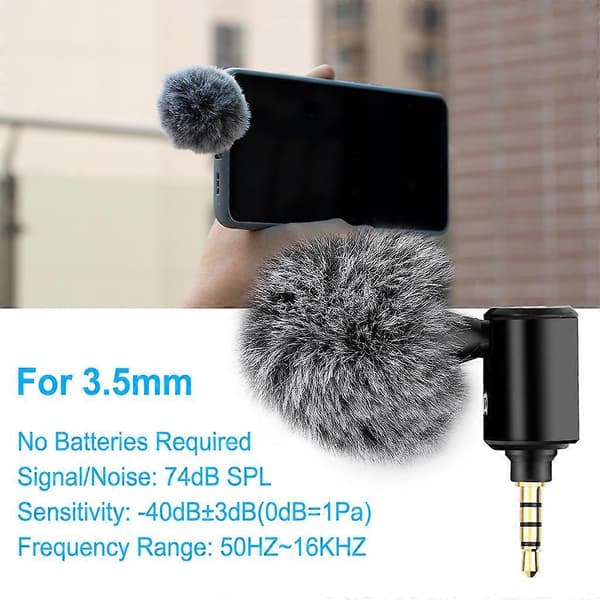 Smarttelefonmikrofoner for video-vlogging, kringkasting, opptak, profesjonelle mikrofoner