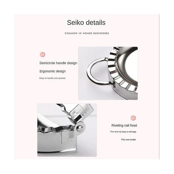 Ravioli Former, Rustfritt Stål Dumpling Ravioli Former Sett, Ravioli Kake, Dumpling Maker, For M