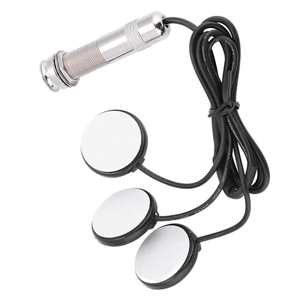 6,35 mm Pickup Piezo Transducer för Akustisk Gitarr Ukulele Mandolin Instrument