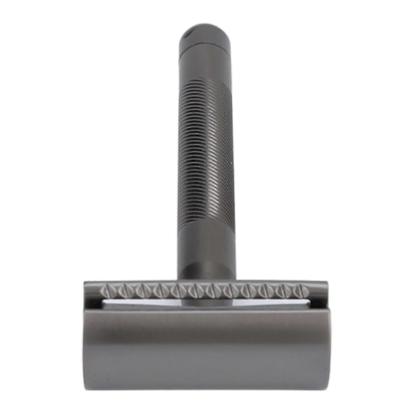 Double Edge Safety Razor Mænd Hjemme Salon Bærbar Zinklegering Messing Håndtag Barberkniv Fødselsdagsgave Sort