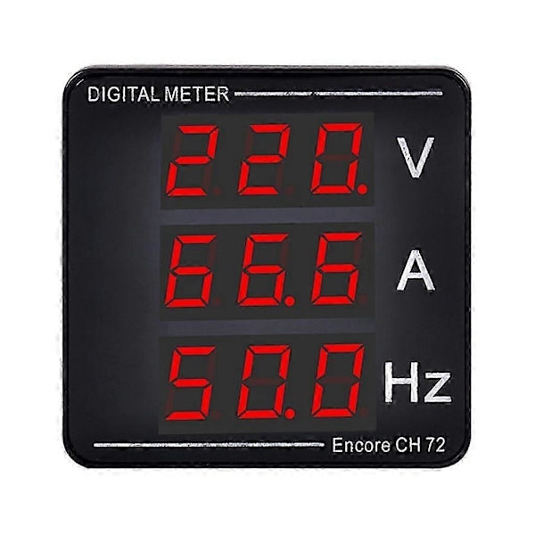 Uppgraderad Spänningsströmsmätare Amperemeter Voltmeter Frekvens AC50-500V 1-140A