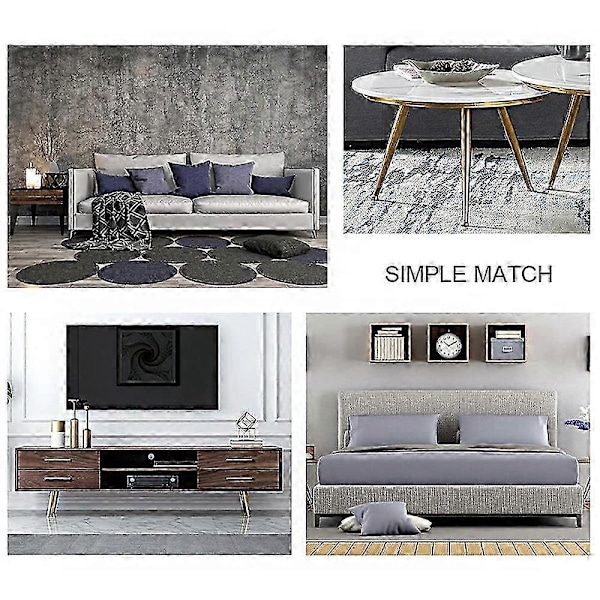 4 Stk. Møbel Sofaben, Sofaben, Moderne Sofaben, TV-skabsben, Sengeben, til Skab, Sofa, Bordkommode (Sort)