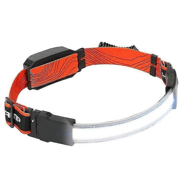 LED Hodelykt Bred Lysstråle Hodelykt Sterk COB LED Hodelykt Med 3 Lysmoduser For Fiske Løping Og Camping