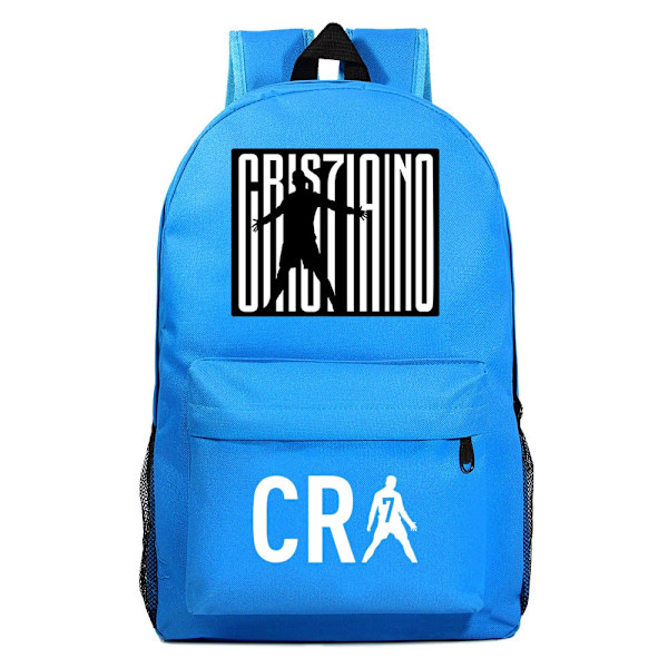 Fotboll CR7 Ronaldo Printing Barn Student Skolväska Ungdomsryggsäck Utomhus Resväska Datorväska style 11
