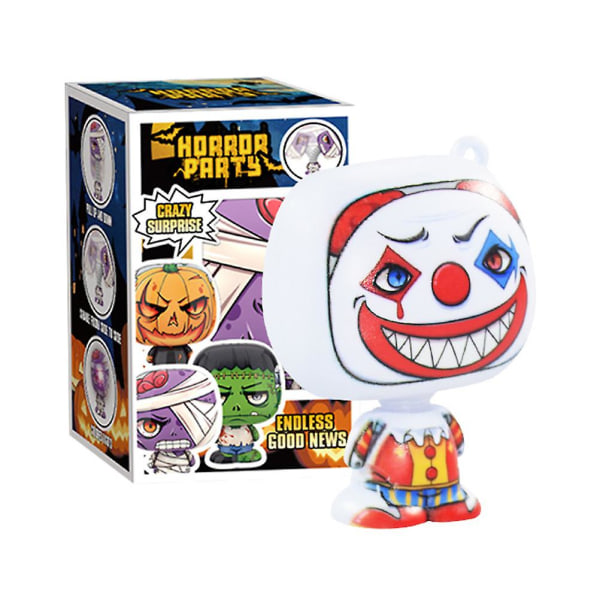 Halloween-tecken Infällbart rör Ljus Leksaker Ornament Sensoriska dekompressionsleksaker som presenter till barn Joker