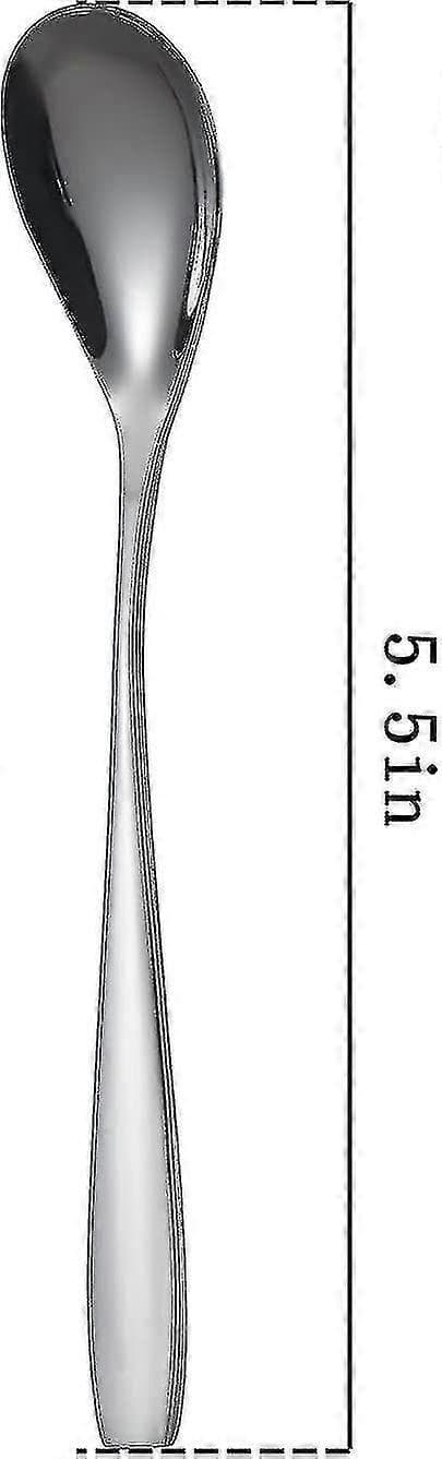 Æggeskeer til blødkogte æg, rustfrit stål, 14 cm, sæt med 12