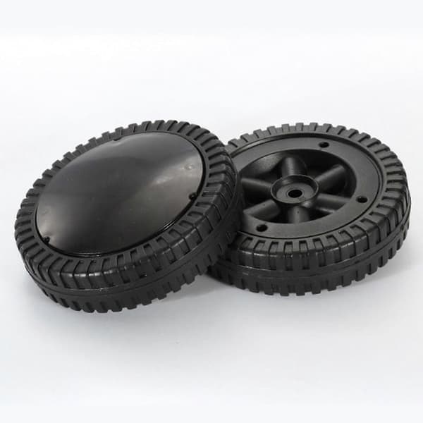 2-pak BBQ Grill Hjul Glat Rullende Sort 6 tommer Dæk til BBQ Grills