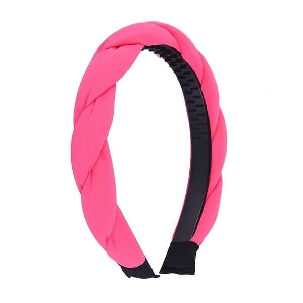 Flettet Twist Hodebånd Rosa