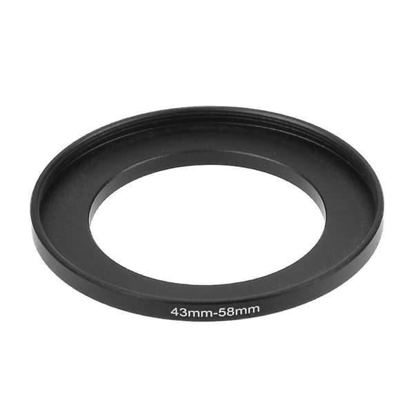 43mm til 58mm Metall Step Up Ringer Linseadapter Filter Kameratilbehør Ny