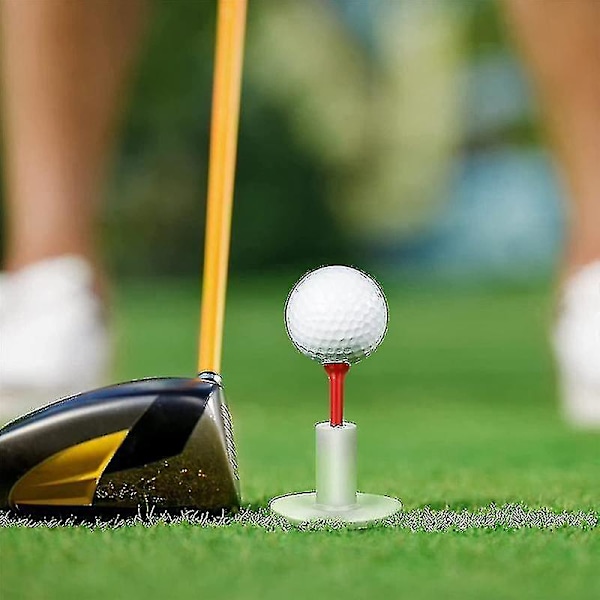 10 stk. Golf Tpr Tee Holder Sæt Til Golf Driving Range Tee, pink