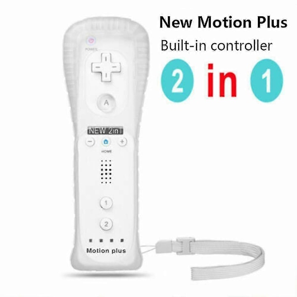 Wii-kaukosäädin sisäänrakennetulla Motion Plus -kaukosäätimellä Wii-ohjaimelle Wii Remote-bend Sininen-Erinomainen