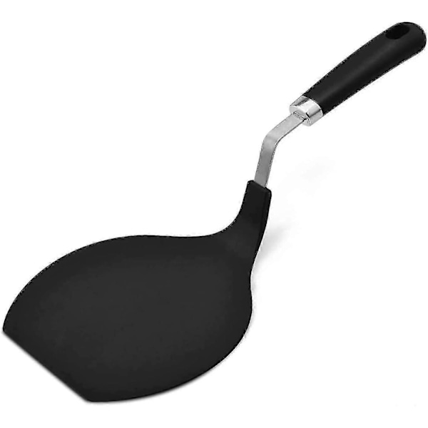 Premium Chef Series Rund Fleksibel Stor Spatel Pandekagespatel, Pandekagevender, Ægge-vender og Omeletspatel - Varmebestandig Sort