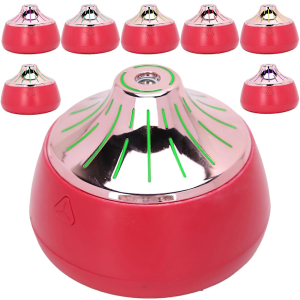 200ml Luftfukter USB Lading Aromaterapi Diffuser Skrivebordslampe Mini Tåkemaskin (Rød Rose Gull)
