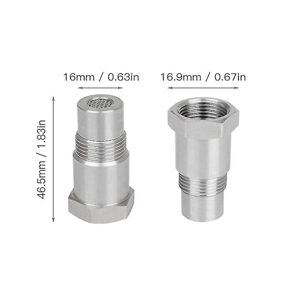 Bil Cel Fix Check Engine Light Eliminator Adapter - Oxygen O2 Sensor M18x1.5 Til Off Road 2 stk