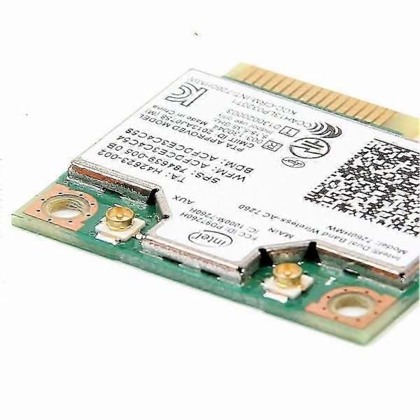 Intel 7260 AC 7260HMW 867 Mbit / s 5G Trådløs Wifi