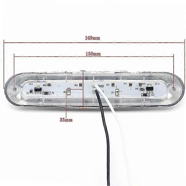 Tilhengerlys, 9 LED Side Blinklys Varsellys For Lastebil Tilhenger (2 stk)