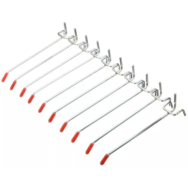40 st Enkla Pegboard Krokar 150mm Hyllsystem Butiksinredning Passar 25mm