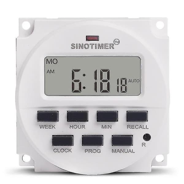15,98 tommers LCD digital timer 12V DC 7 programmerbar tidbryter TM618N-4