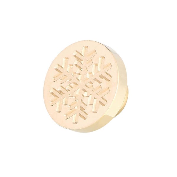 Vintage Segl Kobberhode Seglvoks Stempel Retro Konvolutt Segl Seglvoks Snøfnugg Ildmaling Stempel Gullfarget