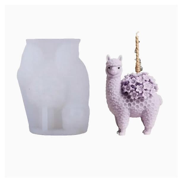 Födelsedag Kreativ Alpacka Liten Blomma Silikonform F0D8 A 1pcs