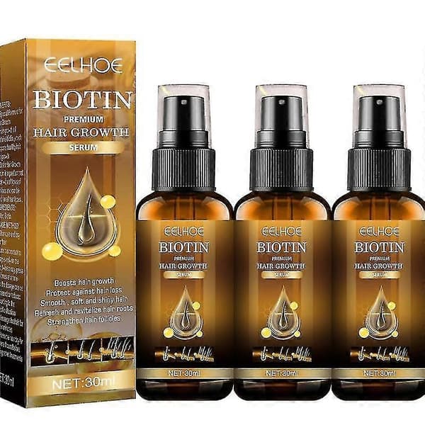 3x Biotin Anti Snabb Återväxt Hårbotten Serum