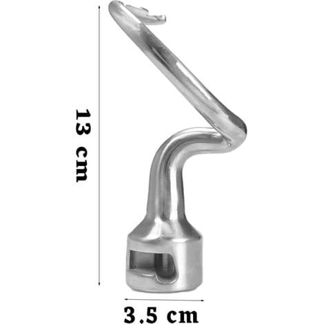 Dejkrog til Kitchenaid-røremaskine - Brødkrog - K45DH dejkrog - Rustfrit stål - Holdbarhed - Ikke r.