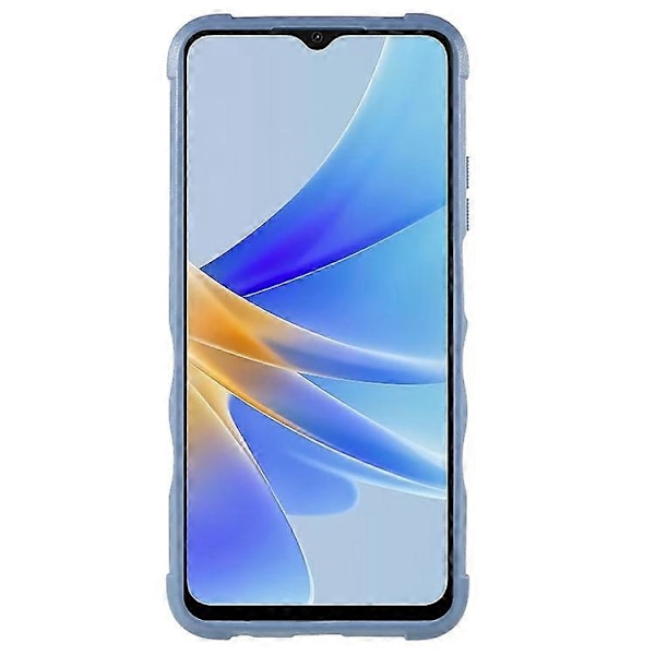 Kompatibelt Skal för Oppo A17 4G Anti-drop, PC + TPU Skyddsskal med Ringstativ White