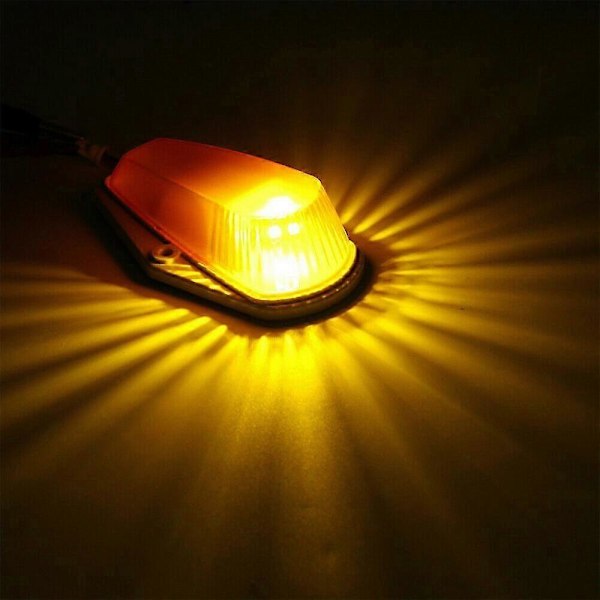 5 kpl Cab Marker -valot, keltainen linssi, LED-kattovalot, Cab-kattovalot