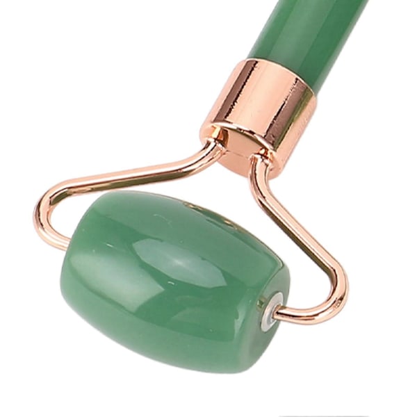 3 st Gua Sha Ansiktsverktyg för Hudvård Minska Svullnad Förbättra Cirkulation Jadesten Roller Set Grön