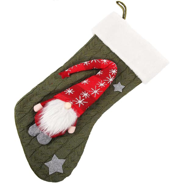Julstrumpa Eldstad Socka Julgran Hängande Dekoration Godis Presentpåse