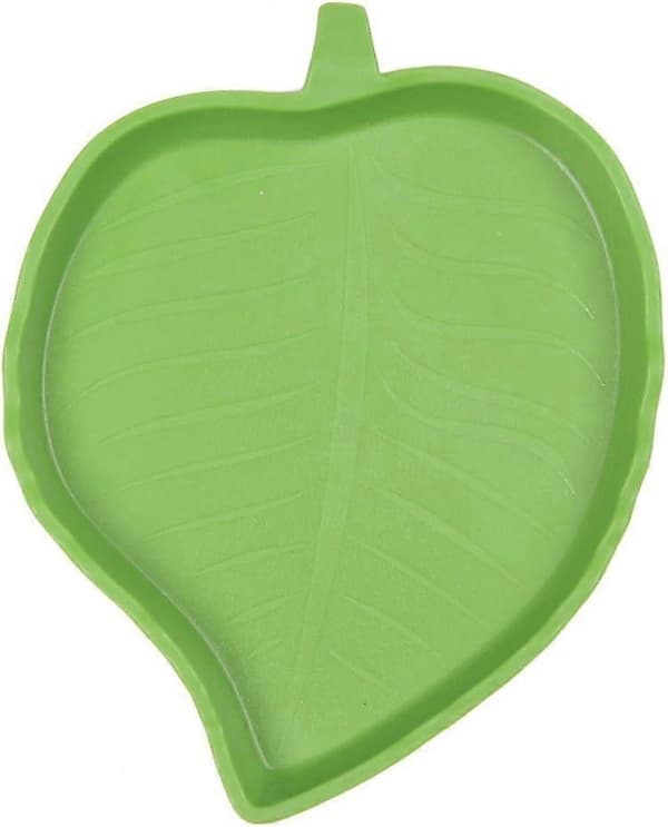 Vandskål til skildpadder og reptiler i form af et blad (M størrelse)