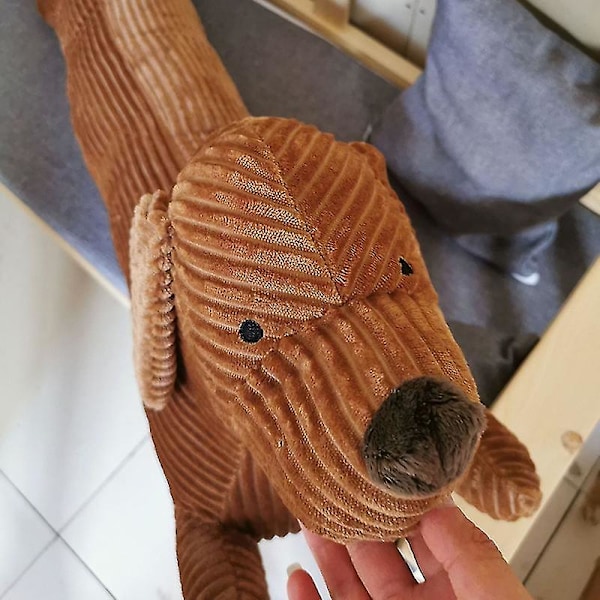 Søt klemmekos med plysj, kortbeint dachshund, fylt putekolleksjon for hjemmet og kontoret