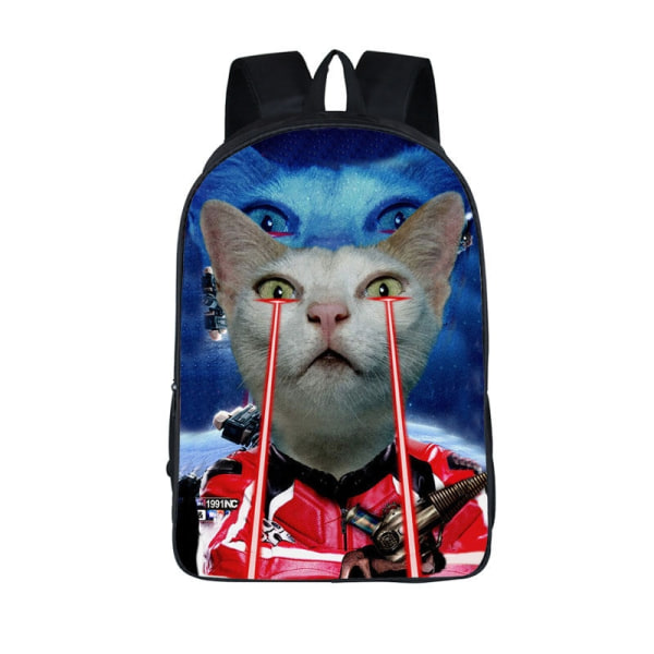 Funny Space Cat Unicorn rygsæk Laser Cat Kitty Daypack Børn Skoletasker til teenagere Piger Skolerygsække Børn Bogtaske style 1