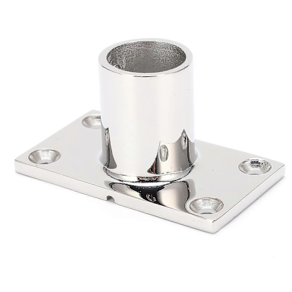 Stanchion Base Rustfrit Stål 90 Grader Rektangulær Holdbar Anti-Korrosion Polering Håndliste Beslag til Båd Yacht (25mm) Edition d