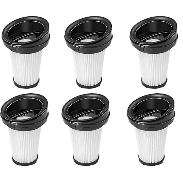 Cisea 6 stk. filter for Grundig Vch9629 støvsuger, Reehi erstatningsfilter for Vch 9832, filtertilbehør for Vch9632 Vch9631 Vch9630 Vch9629 (r