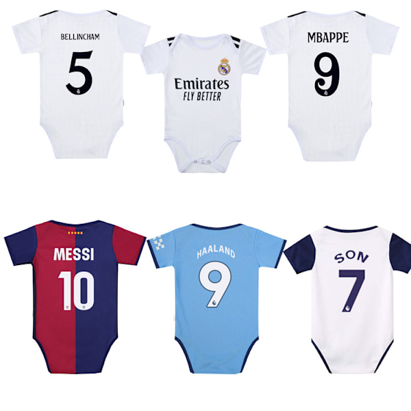 24-25 Baby Fotballdrakt Nr.10 Nr.9 Nr.1 Real Madrid Argentina Frankrike Jersey 25 Heat C7 12