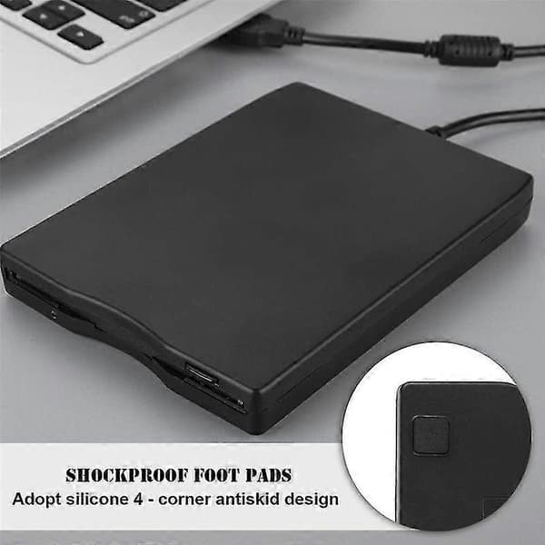 USB Floppy Disk Reader Drev 3.5In Ekstern Bærbar 1.44 MB FDD Diskettedrev kompatibel med Wind