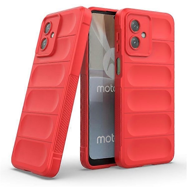 Kompatibel med Motorola Moto G54 5G TPU Cover Stødsikkert Robust Telefon Bagcover Red