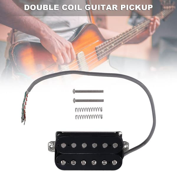 Elektrisk Gitarr Humbucker Mickar Stall Alnico V Pickup Svart