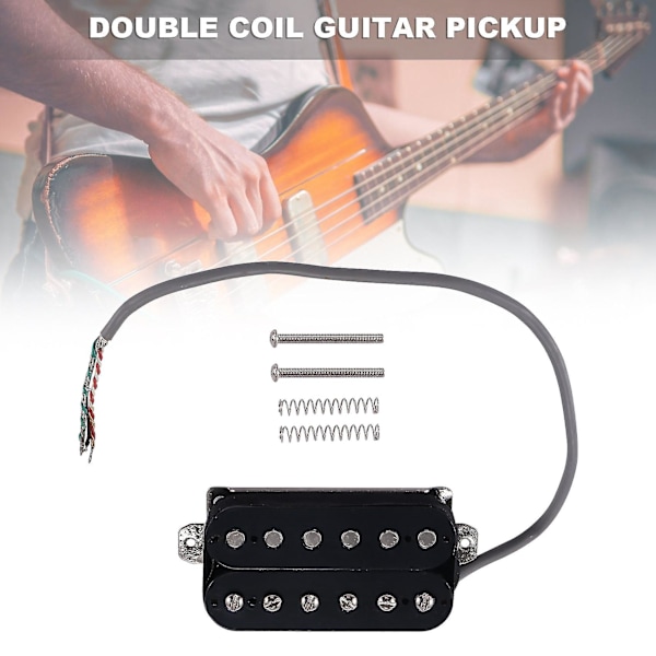 Elektrisk Guitar Humbucker Pickups Bro Alnico V Pickup Sort