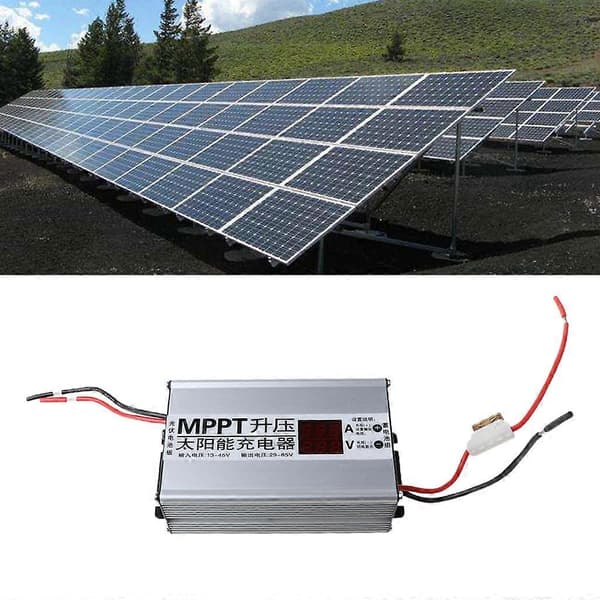 MPPT Solpanelcelle Oplader Controller 10A Booster Batterispændingsregulator