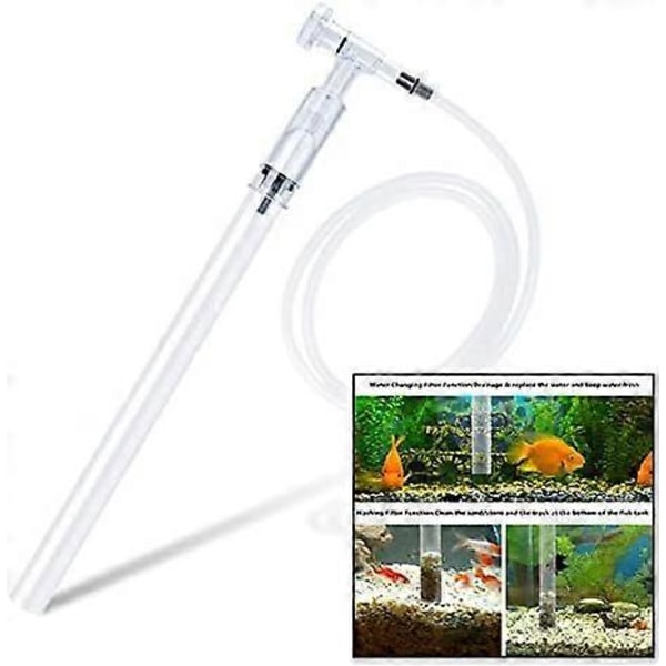 Akvarie Støvsuger, Akvarie Grusrenser, Akvarie Filter Vand Grus Sand (Klemfri, Manuel)